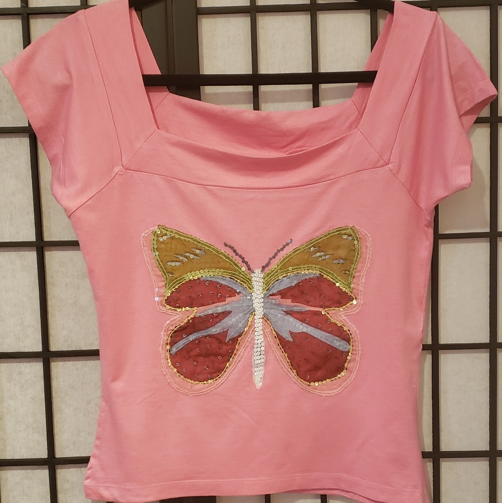 Ingenue ladies Pink Blouse size Large